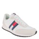 2000504703 Ανδρικό αθλητικό sneakers δετό nylon λευκό/μπλέ