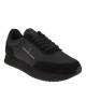 2000508801 Γυναικείο αθλητικό ck sneakers δετό υφάσμα μαύρο/μαύρο