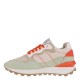 2000512101 Γυναικείο αθλητικό sneakers δετό μπέζ/πορτοκαλί