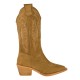 2000512801 Γυναικεία μπότα χαμηλή cowboy boots κάμελ/ταμπά