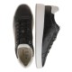 2000515601 Ανδρικό αθλητικό sneakers δετό μάτ μαύρο/λευκό