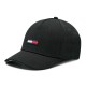 2000517201 Unisex καπέλο Jockey canvas  thj μαύρο