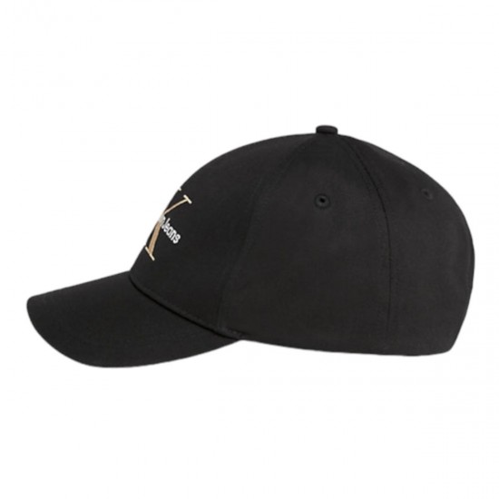 2000520701 Unisex καπέλο Jockey canvas πανί ck μαύρο