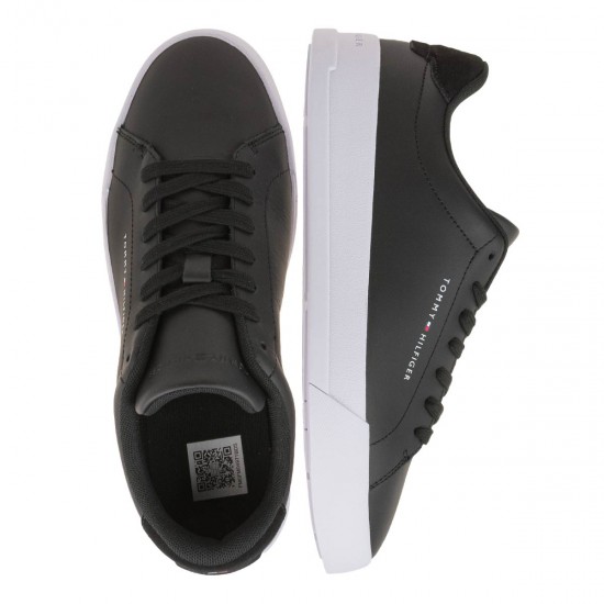 2000524501 Ανδρικό αθλητικό sneakers δετό μαύρο/λευκό