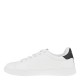 2000526701 Ανδρικό αθλητικό sneakers δετό μάτ λευκό/μαύρο