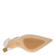 2000530401 Γυναικεία γόβα μυτερή κόμπος στράς ποτηράτο τακούνι δέρμα πέρλα λευκό