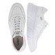 2000533401 Γυναικείο αθλητικό sneakers δετό δέρμα λευκό