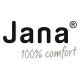 2000551101 Γυναικείο πέδιλο jana comfort χαμηλό ύφασμα μαύρο