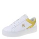 2000551901 Γυναικείο αθλητικό sneakers tommy hilfiger δετό λευκό/χρυσό