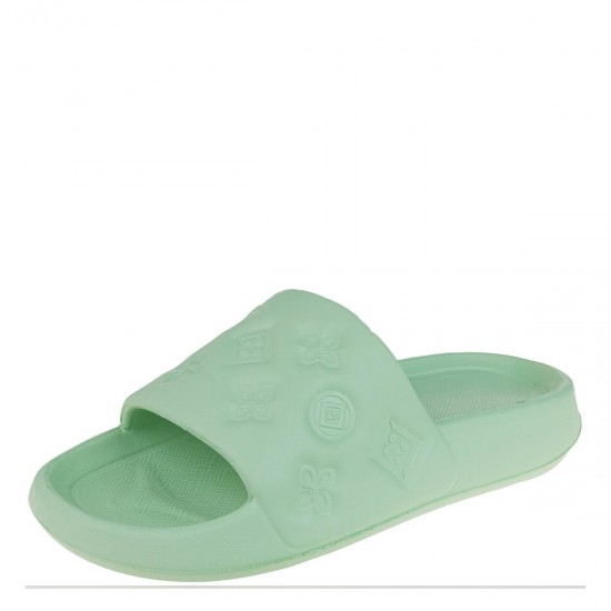 2000564203 Γυναικεία σαγιονάρα δίπατη slide eva φάσα comfort πετρόλ