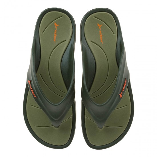 2000564503  Ανδρική σαγιονάρα δίχαλο riden βραζιλίας comfort λάστιχο λαδί