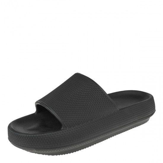 2000566701 Ανδρική σαγιονάρα slide eva φάσα comfort μαύρη