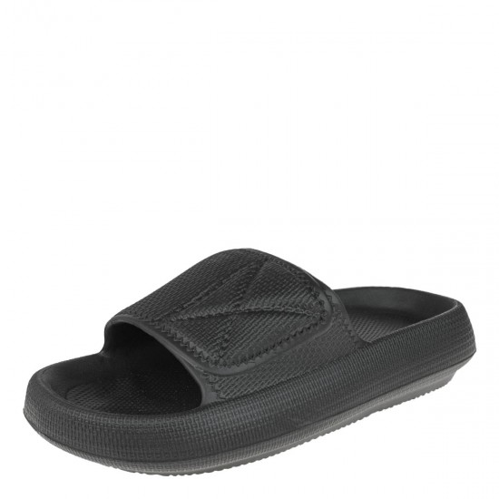 2000566801 Γυναικεία σαγιονάρα δίπατη comfort eva slide φάσα μαύρη