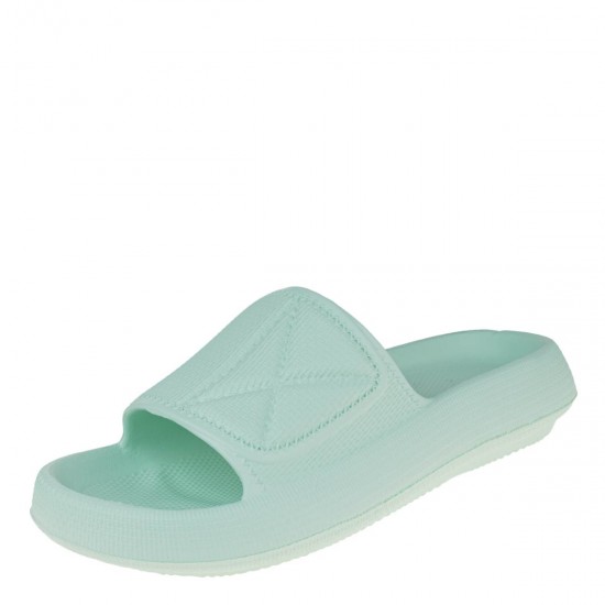 2000566804  Γυναικεία σαγιονάρα δίπατη comfort eva slide φάσα πετρόλ(μέντα)
