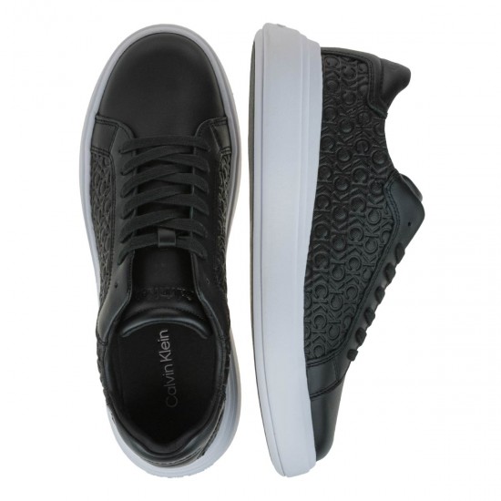 2000569001 Ανδρικό αθλητικό calvin klein sneakers δετό μαύρο