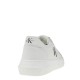 2000569101 Γυναικείο αθλητικό calvin klein jeans sneakers ck δετό πάγος(λευκό)μαύρο