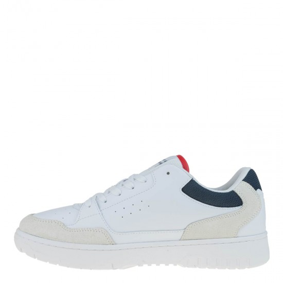 2000569601 Ανδρικό αθλητικό tommy hilfiger sneakers δετό λευκό πλχ