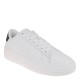 2000569702 Ανδρικό αθλητικό tommy hilfiger jeans sneakers δετό λευκό/μαύρο