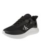 2000572001 Γυναικείο αθλητικό calvin kiein jeans sneakers δετό μαύρο/λευκό