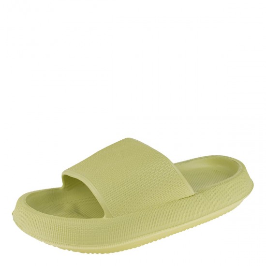 2000572703 Γυναικεία σαγιονάρα δίπατη comfort eva slide φάσα λαχανί