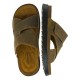 2000573001 Ανδρικό τσόκαρο παντόφλα bella x-feet comfort nabuk καφέ