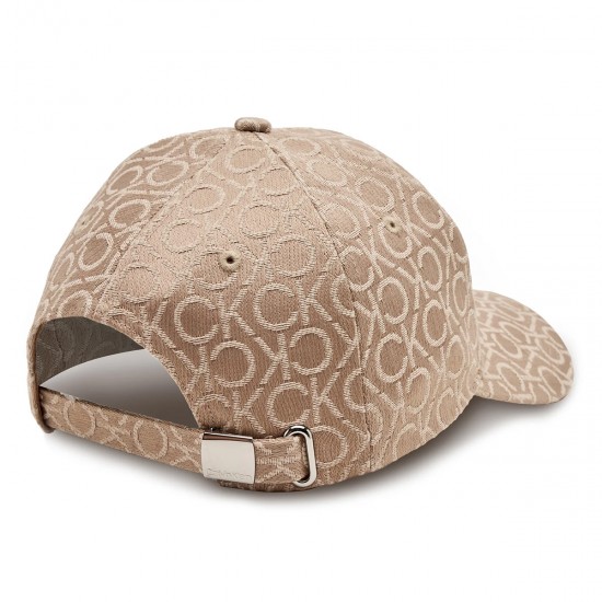 2000574001 Unisex καπέλο calvin klein Καπέλο Jockey πανί μονόγραμμα ck πούρο