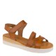 2000561901 Γυναικείο πέδιλο πλατφόρμα μεσαία eva frutos comfort δέρμα ταμπά