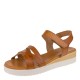 2000561901 Γυναικείο πέδιλο πλατφόρμα μεσαία eva frutos comfort δέρμα ταμπά