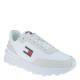 2000574401 Γυναικείο αθλητικό tommy hilfiger jeans sneakers δετό λευκό