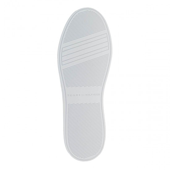 2000575802 Γυναικείο αθλητικό tommy hilfige sneakers δετό λευκό