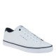 2000581802 Ανδρικό αθλητικό tommy hilfiger sneakers δετό λευκό/μπλέ