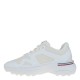 2000582301 Γυναικείο αθλητικό runner tommy hilfiger sneakers δετό λευκό