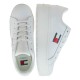 2000582501 Γυναικείο αθλητικό δίπατο tommy hilfiger jeans sneakers flatform δετό λευκό