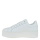2000582501 Γυναικείο αθλητικό δίπατο tommy hilfiger jeans sneakers flatform δετό λευκό