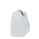 2000582501 Γυναικείο αθλητικό δίπατο tommy hilfiger jeans sneakers flatform δετό λευκό