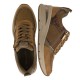 2000584502 Γυναικείο αθλητικό sneakers flatform δετό φερμουάρ ταμπά/καφέ