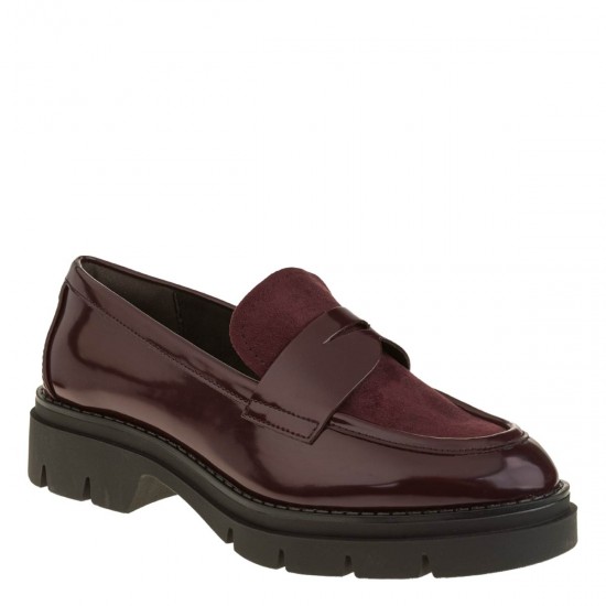2000585502 Γυναικείο tamaris loafers mocassins φλωρεντίκ χωστό μπορντώ