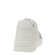 2000586002 Γυναικείο αθλητικό tamaris sneakers flatform δετό δέρμα λευκό/λευκό