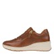 2000588002 Γυναικείο αθλητικό amaris sneakers flatform δετό δέρμα ταμπά