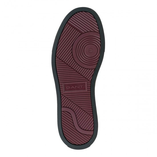 2000590403 Ανδρικό αθλητικό gant sneakers δετό δέρμα μαύρο/μαύρο
