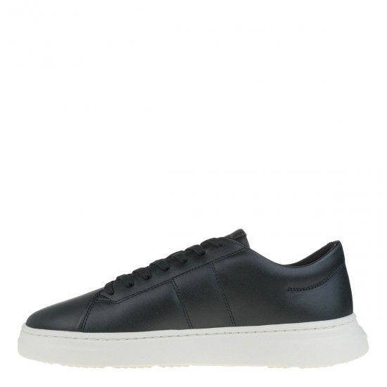 2000590503 Ανδρικό αθλητικό gant sneakers δετό δέρμα μαύρο/λευκό