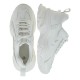 2000595201 Γυναικείο αθλητικό sneakers δίπατο δετό λευκό/λευκό