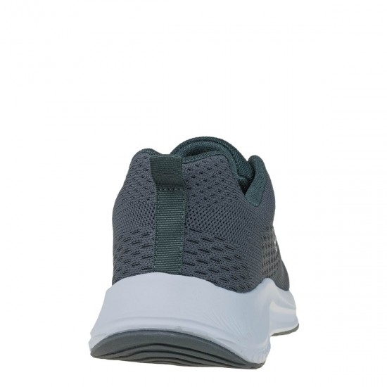 2000595703 Ανδρικό αθλητικό sneakers δετό ύφασμα γκρί/μαύρο/λευκό