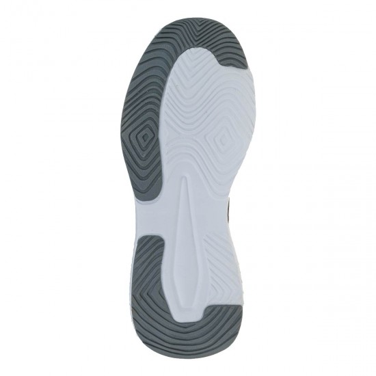 2000595703 Ανδρικό αθλητικό sneakers δετό ύφασμα γκρί/μαύρο/λευκό