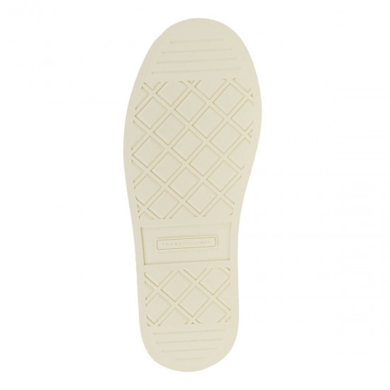 2000595801 Γυναικείο αθλητικό τρίπατο tommy hilfiger sneakers δετό μαύρο/μπορντώ