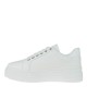 2000596102 Γυναικείο αθλητικό sneakers δίπατο δετό φερμουάρ λευκό/λευκό