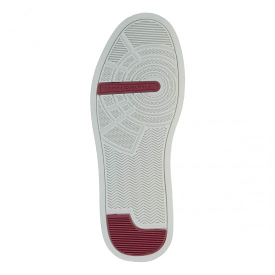 2000597701 Ανδρικό αθλητικό tommy hilfiger sneakers δετό ταμπά/μπορντώ