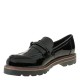 2000598001 Γυναικείο μοκασίνι marco tozzi chunky loafer λουστρίνι μαύρο