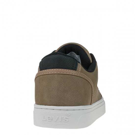 2000598502 Ανδρικό αθλητικό levis sneakers δετό πούρο