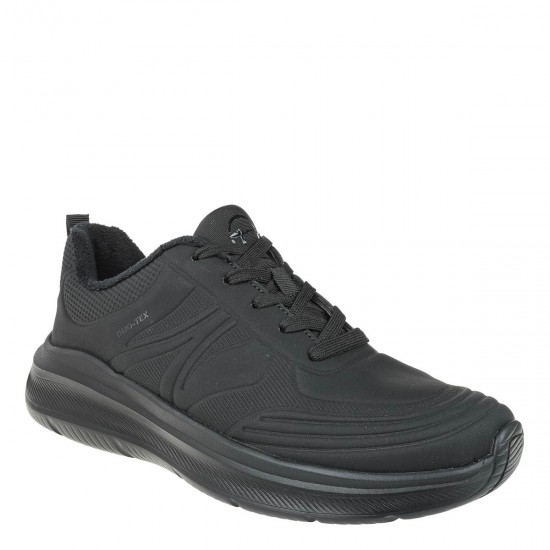 2000599601 Γυναικείο αθλητικό tamaris comfort sneakers lait sola δετό μαύρο/μαύρο